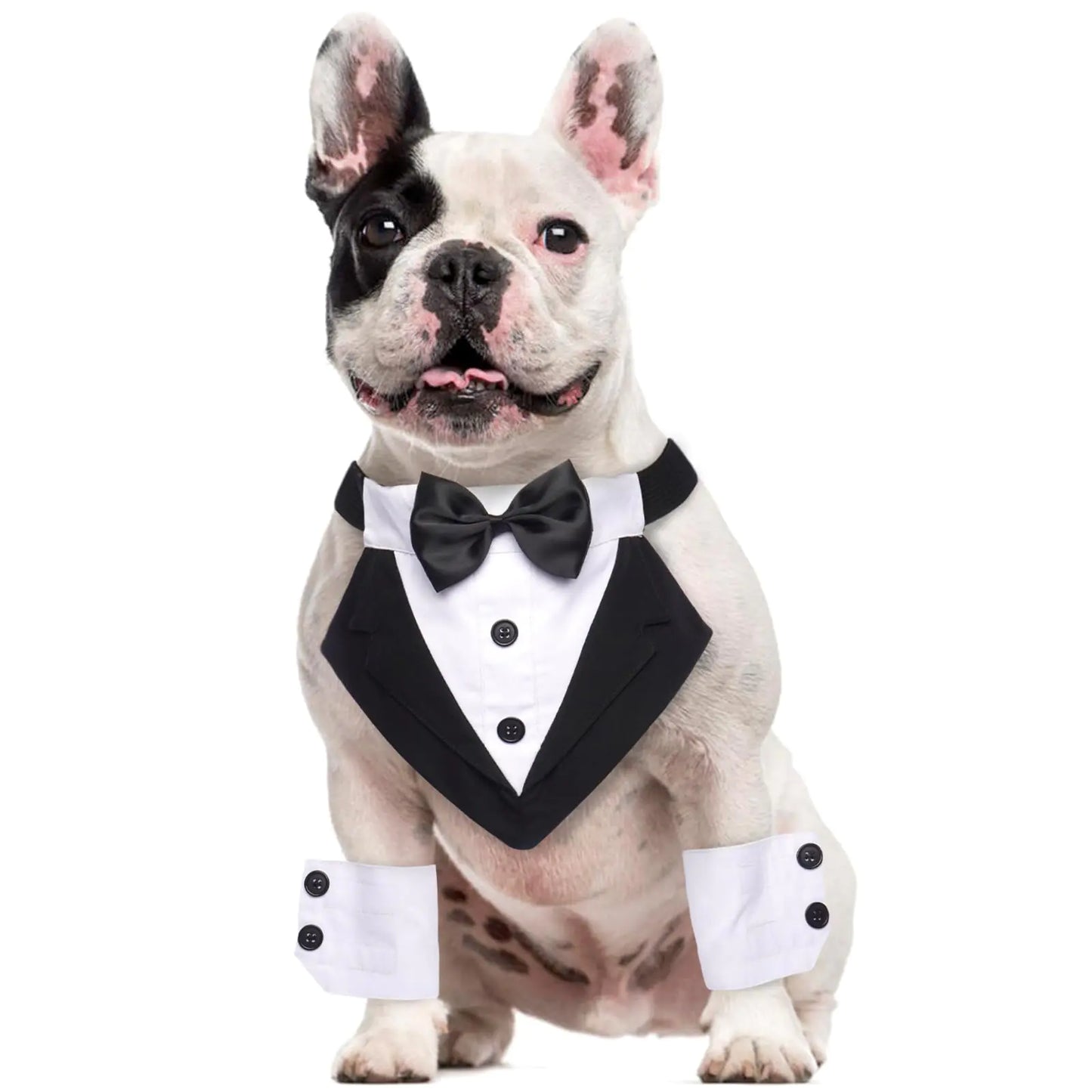 Pawman - Dog Tuxedo with Cuffs and Bowtie