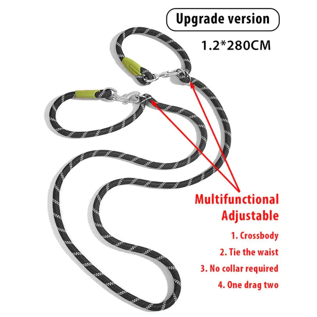 ReflectoPaw - Premium Nylon Dog Leash