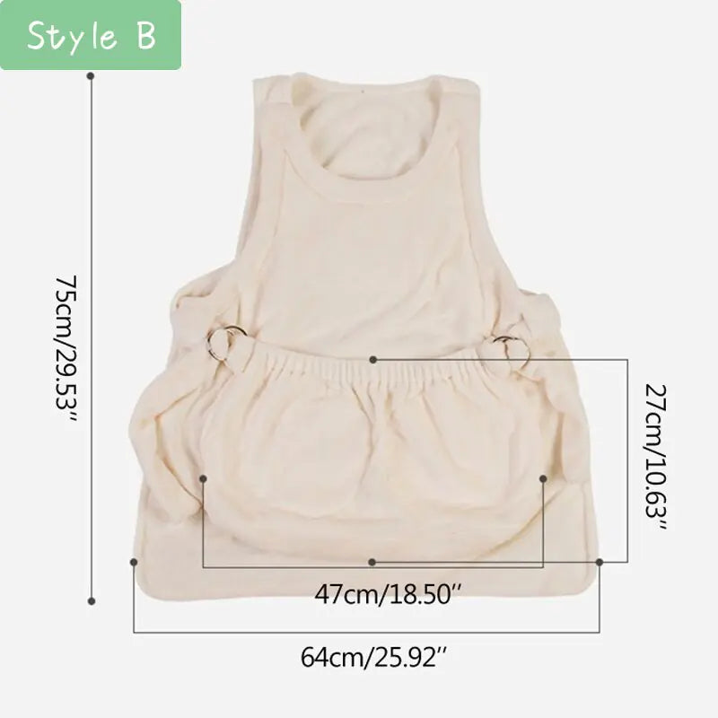 CozyPaw Winter Carrier Pouch - Plush Pet Carrier for Cold Weather