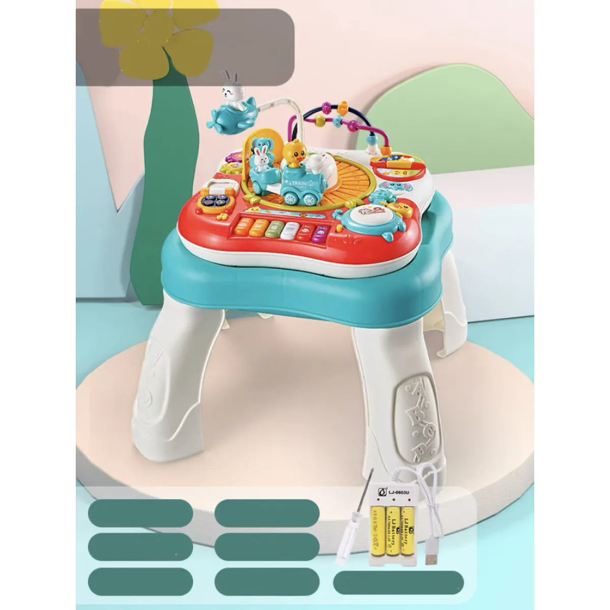 GiggleGlow - Baby's Activity Table