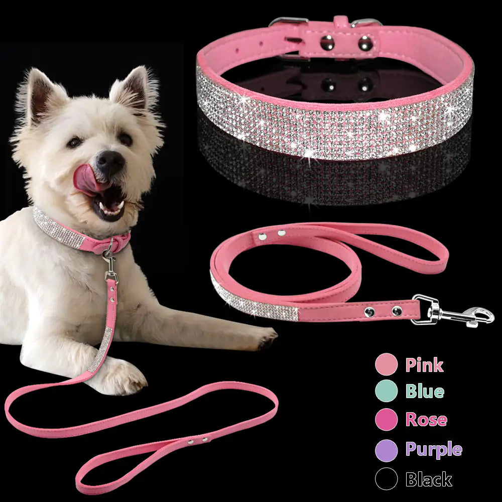 GlitterPaws - Premium Rhinestone Dog Collar