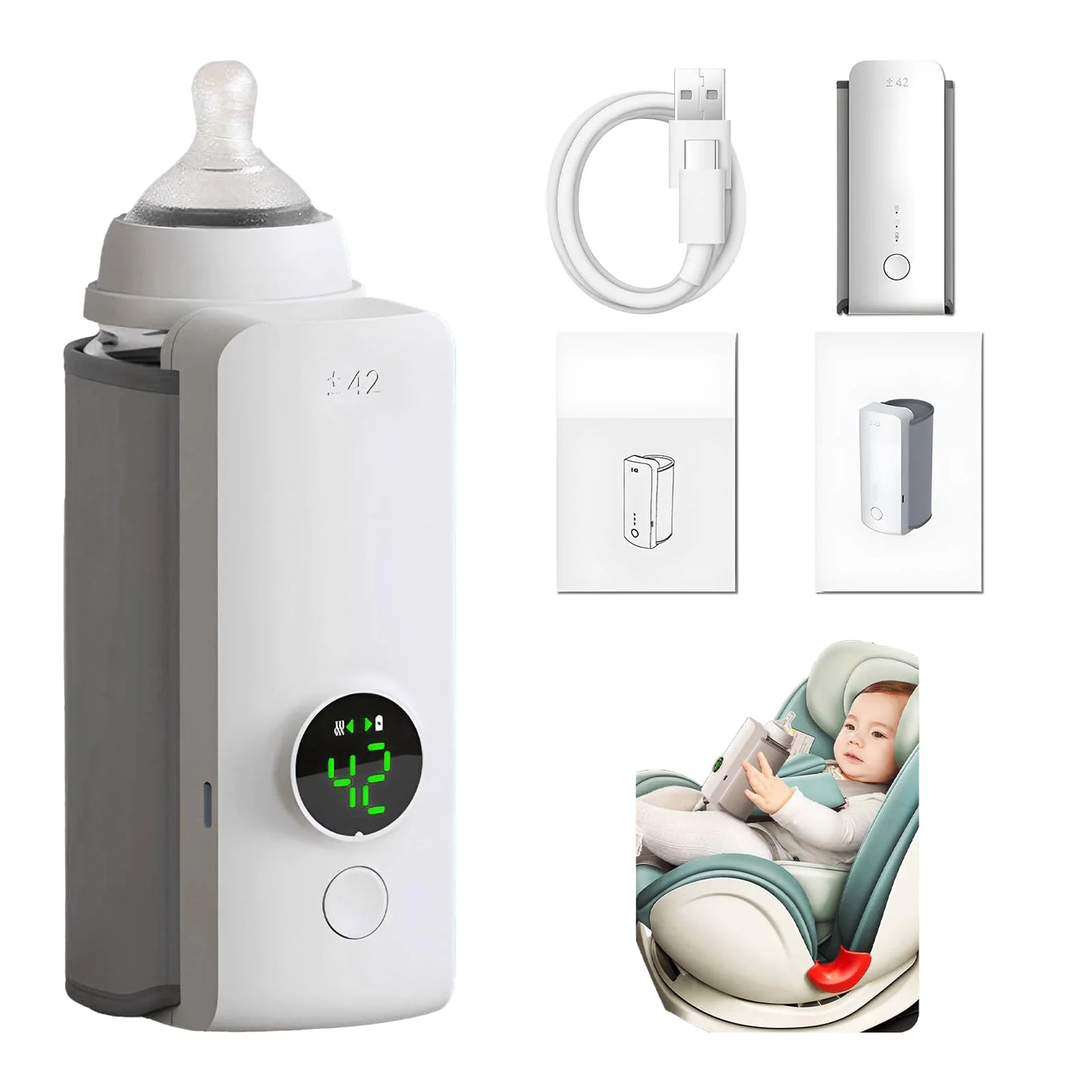 WarmBabe - Portable Wireless Baby Bottle Warmer