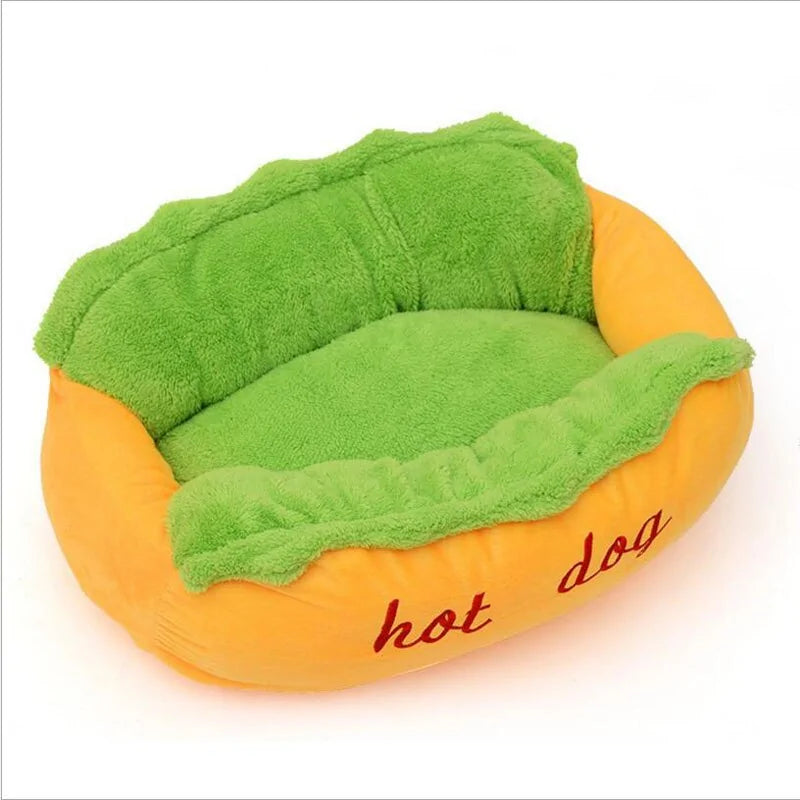 SnugglePuff - Cute Hot Dog Pet Bed