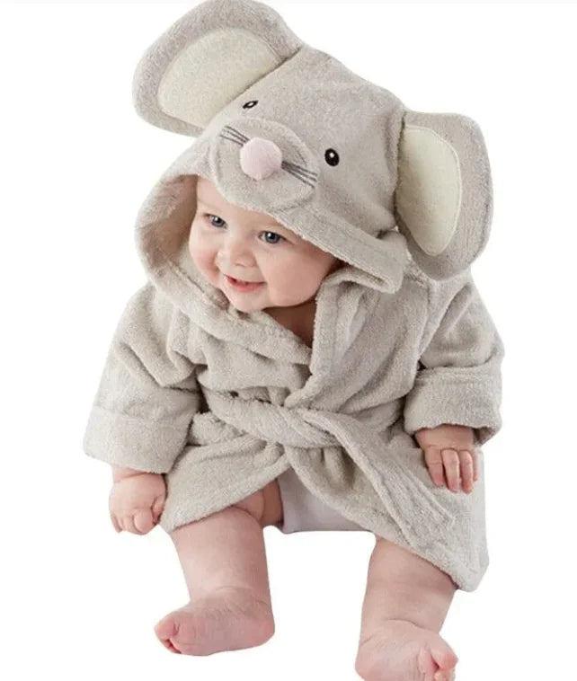CuddleCritters - Cozy Infant Bathrobe