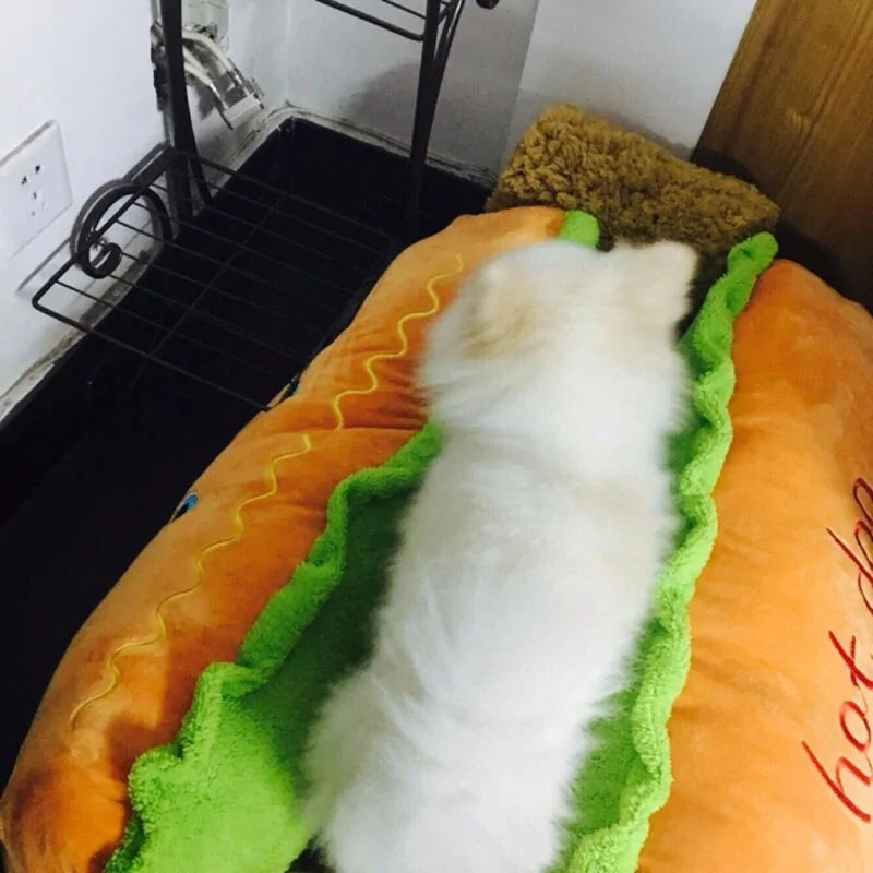 SnugglePuff - Cute Hot Dog Pet Bed