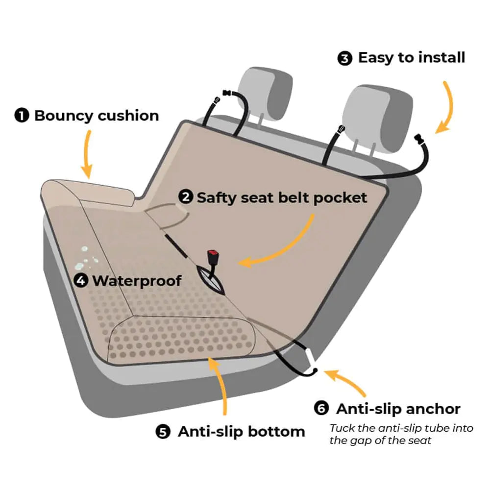 PawsProtect - Waterproof Car Seat Cover Pad