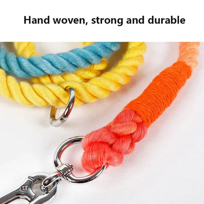 PawVibe - Braided Cotton Rope Dog Leash