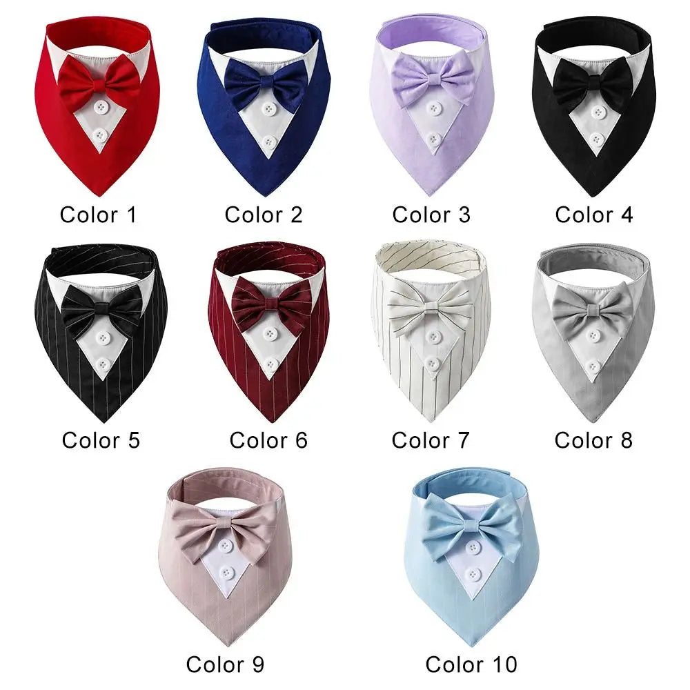 PawElegance - Formal Dog Tuxedo Bow Tie Bandana