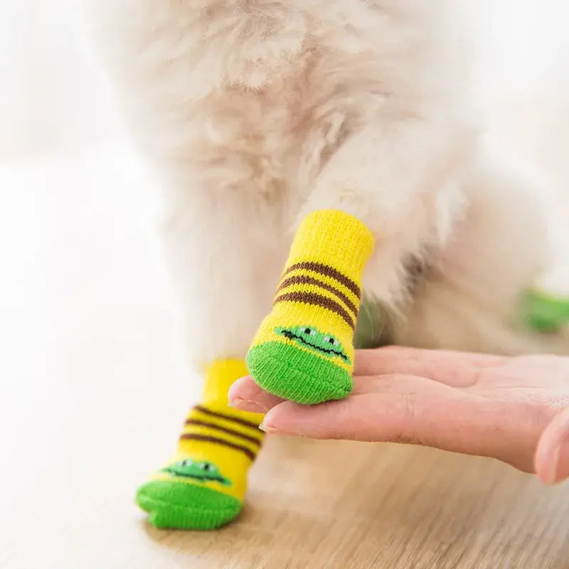 PawsGrip - Cute Anti-Slip Dog Socks Set