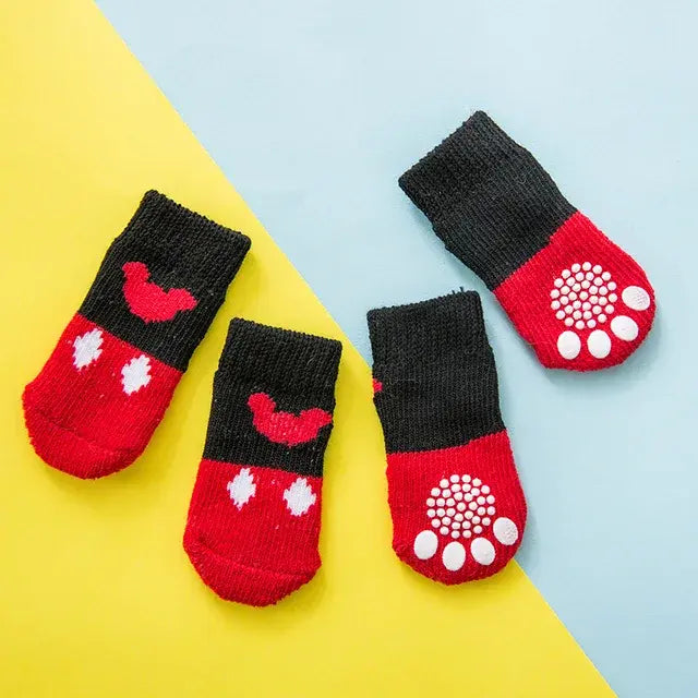 PawsGrip - Cute Anti-Slip Dog Socks Set