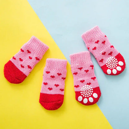 PawsGrip - Cute Anti-Slip Dog Socks Set