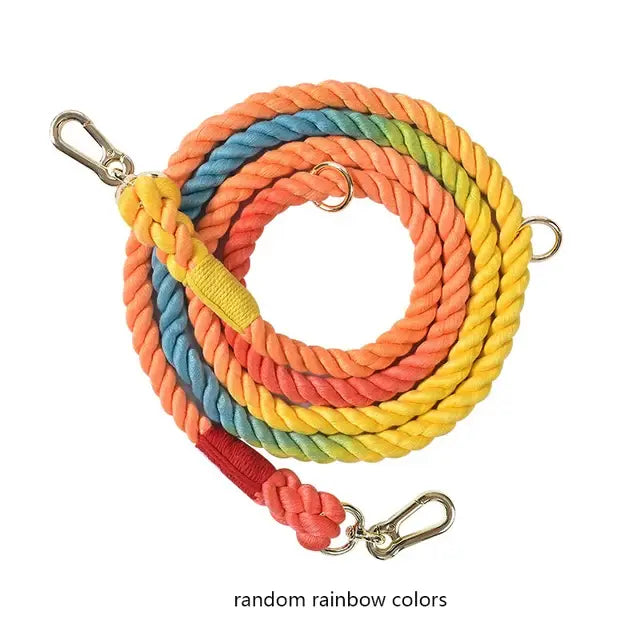 PawVibe - Braided Cotton Rope Dog Leash