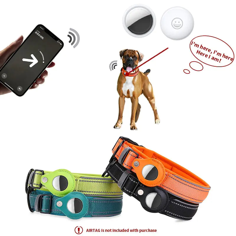 TrackMate - Pet Finder Collar for Apple Airtag