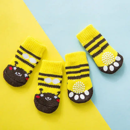 PawsGrip - Cute Anti-Slip Dog Socks Set