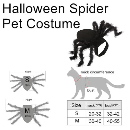 CreepyPaws - Halloween Spider Costume for Pets