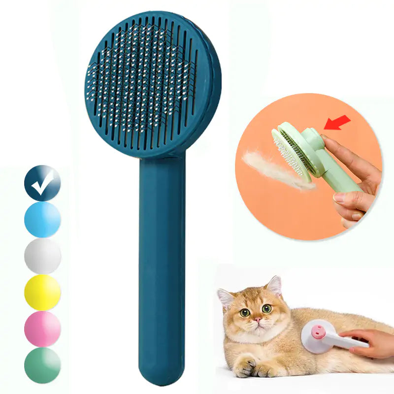 GroomGlide - One-Key Pet Hair Brush