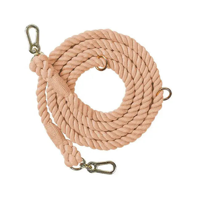 PawVibe - Braided Cotton Rope Dog Leash