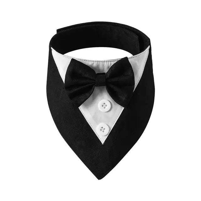 PawElegance - Formal Dog Tuxedo Bow Tie Bandana