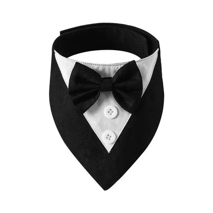 PawElegance - Formal Dog Tuxedo Bow Tie Bandana