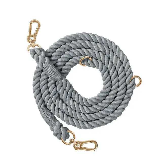 PawVibe - Braided Cotton Rope Dog Leash