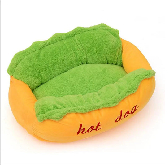 SnugglePuff - Cute Hot Dog Pet Bed