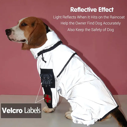 SafeSplash - Reflective Dog Raincoat