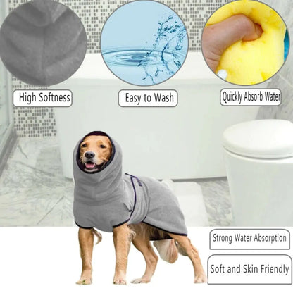 SoggyPaws - Dog Microfiber Bathrobes